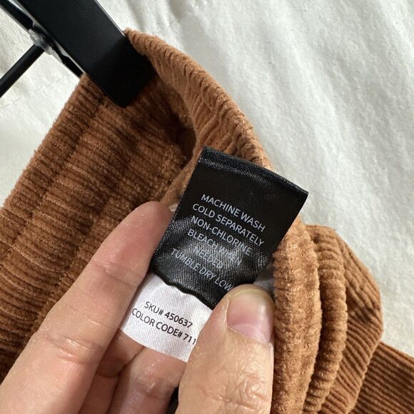 RSQ Corduroy Copper Drawstring Pull On Shorts Mens Size XS Pockets Fall Casual - Picture 7 of 8